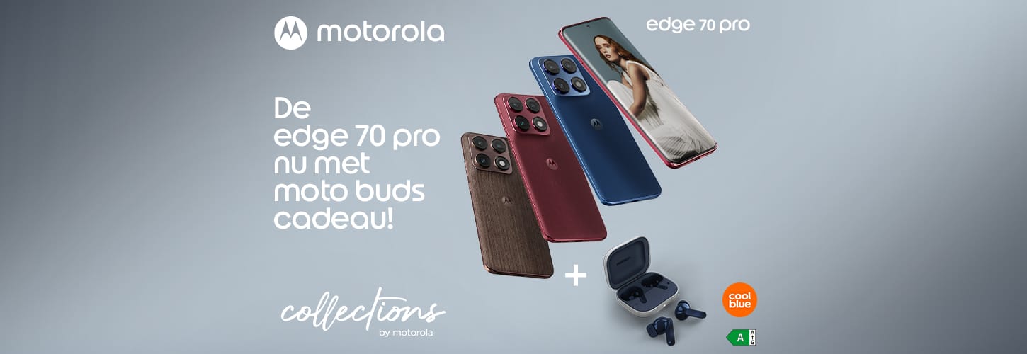 Moto Edge 70 Pro + gratis Moto Buds (Coolblue)
